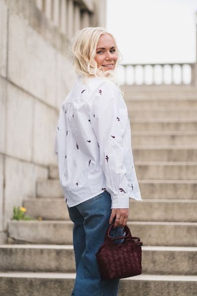 Hovedbilde Maja Shirt EMB White/Flower 
