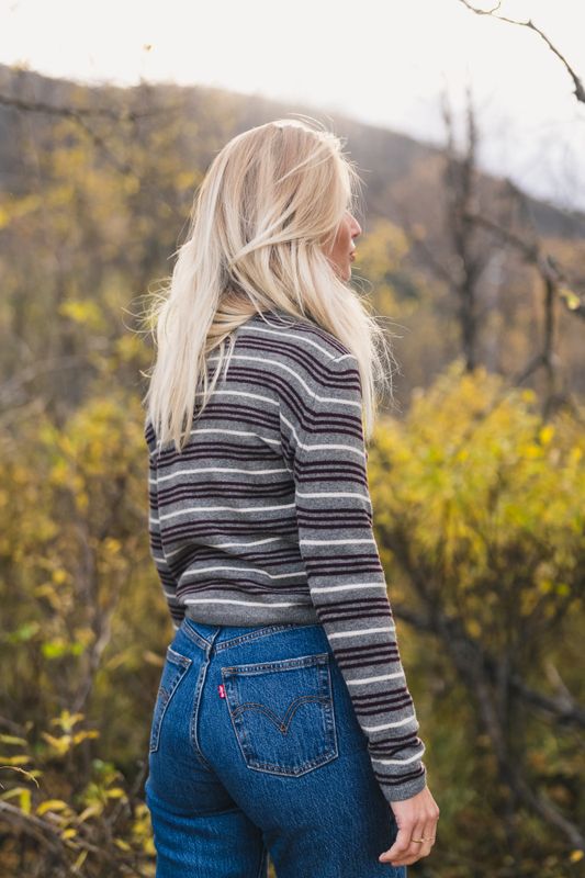 Cassie Stripe Grey Multi 