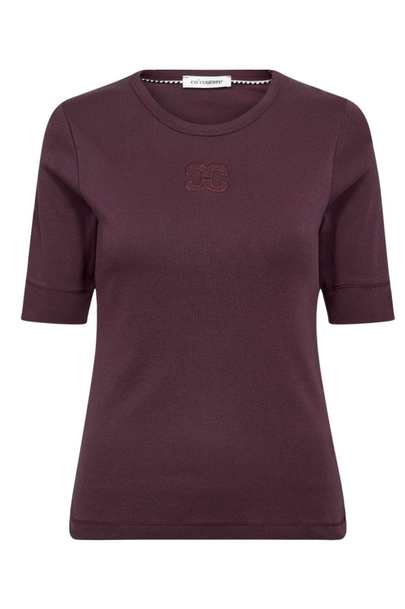 Granny Embroidery SS Tee Winered