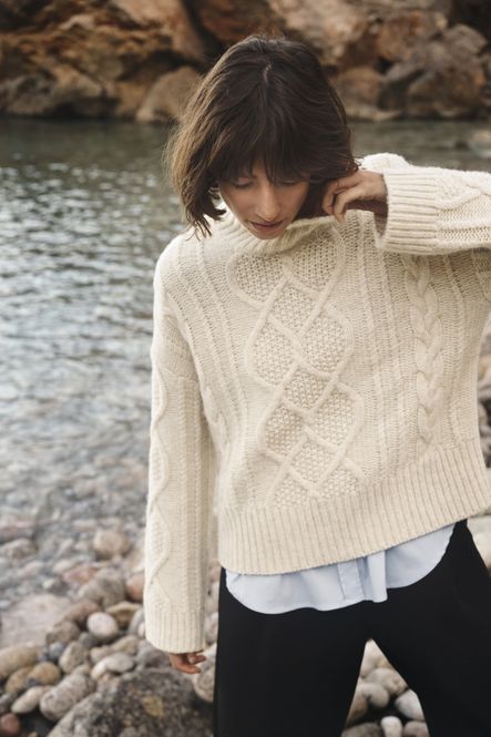 Hovedbilde Channa Pullover Whitecap Melange 
