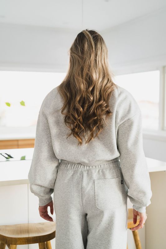 Trackside Fleece Crew Ash Heather