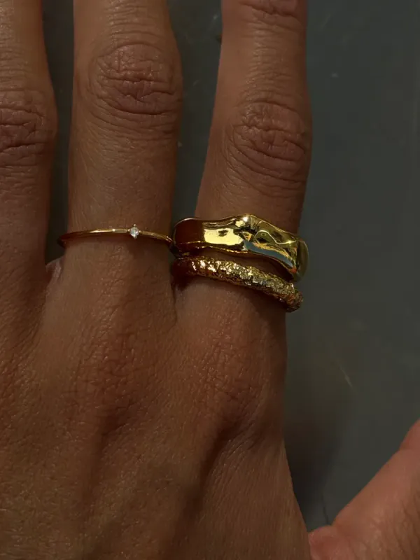 Solo Zirconia Stacker Ring 