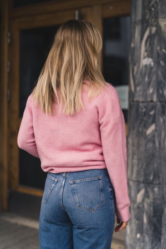 Nor Short Cardigan 7355 Bleached Mauve 