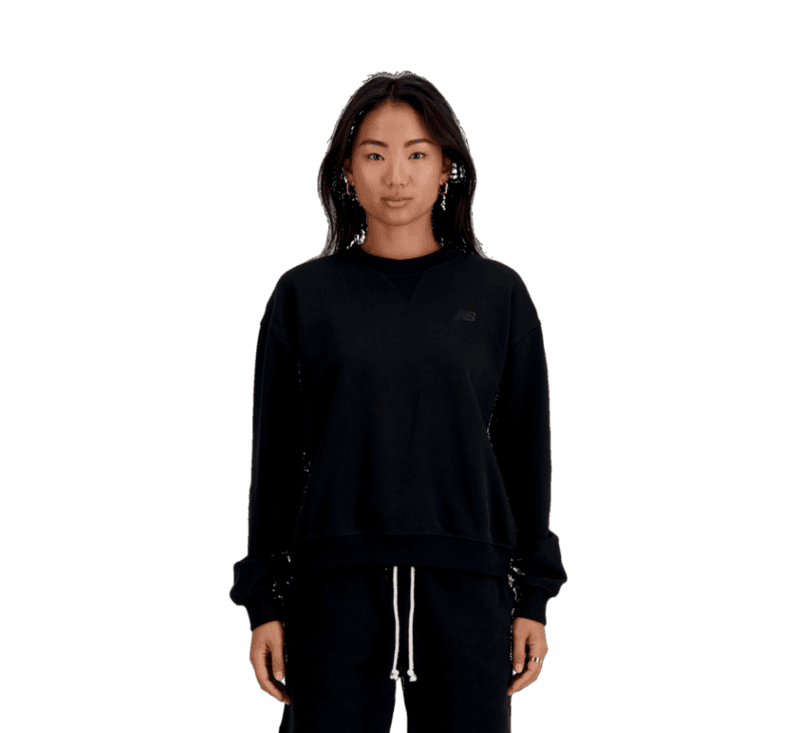 Athletics French Terry Crew Black 