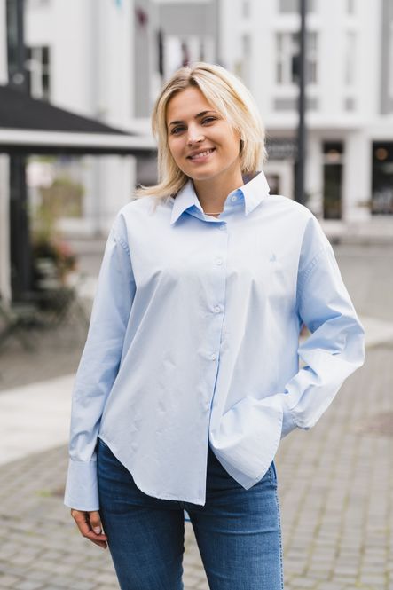 Hovedbilde Caryn Poplin Celeste Light Blue 