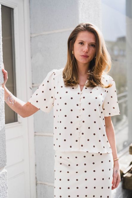 Hovedbilde Torana Dotted Blouse Creme 
