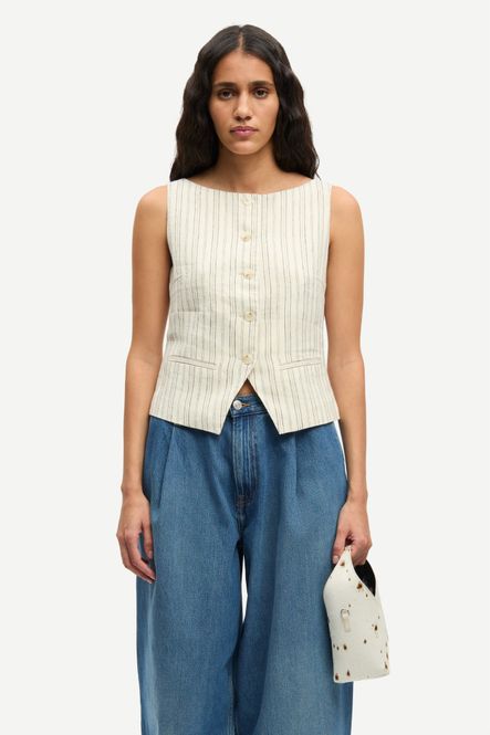Hovedbilde Saloves Vest 14329 Bone Stripe 