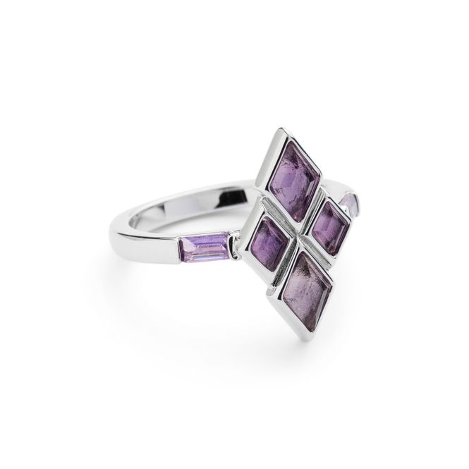 Hovedbilde Eleven Signature Ring Silver Amethyst