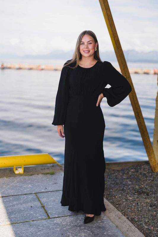 Viscose Maxi Dress Black 