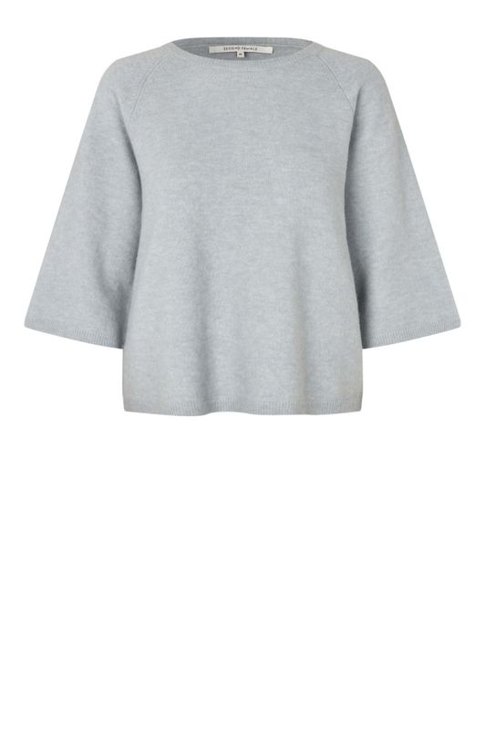 Gabby Knit SS O-Neck Quarry 