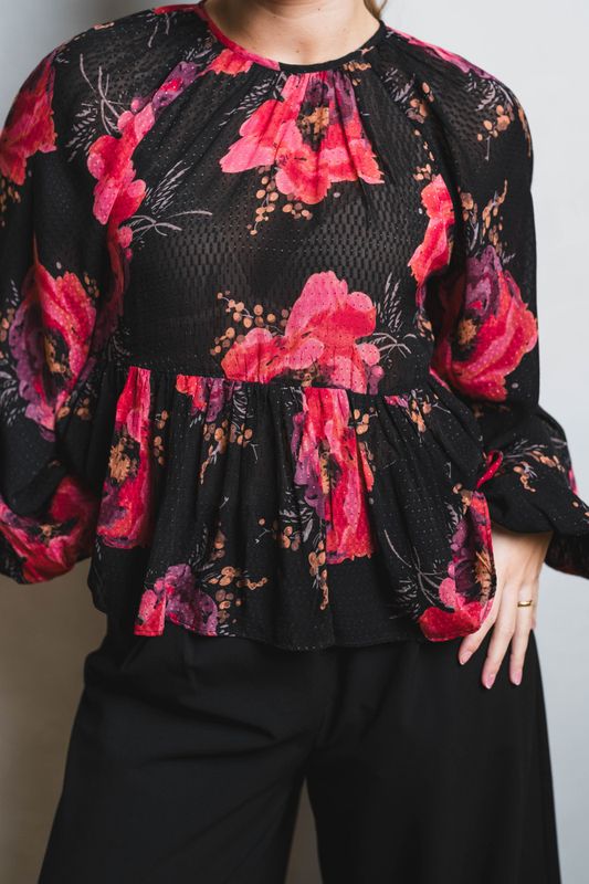 Georgette Blouse Evening Blush 