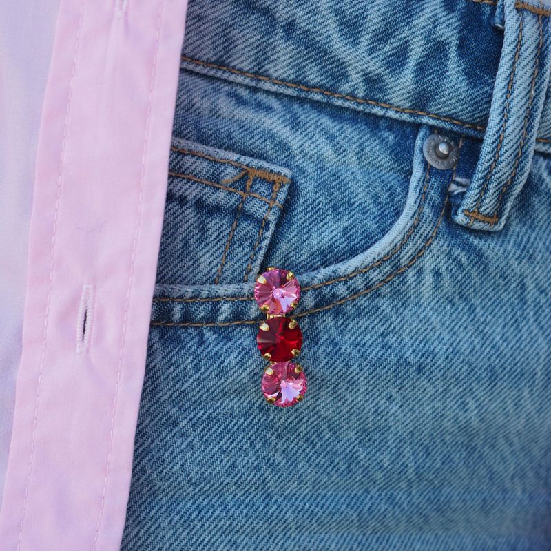 The Quintet Brooch Blush