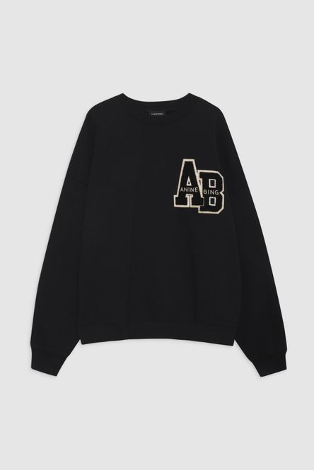 Hovedbilde Miles Oversized Sweatshirt Letterman Black 