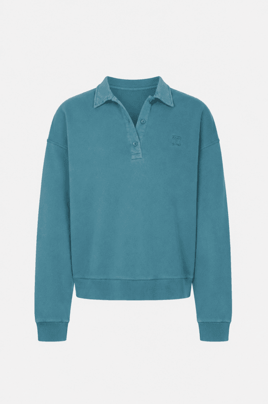Mia Polo Sweatshirt Teal 