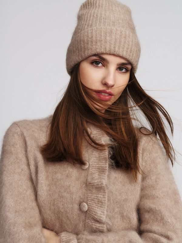 Silje Chunky Hat Hazel Beige 