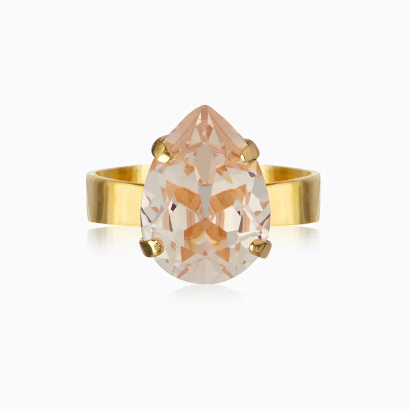 Mini Drop Ring Gold Silk 