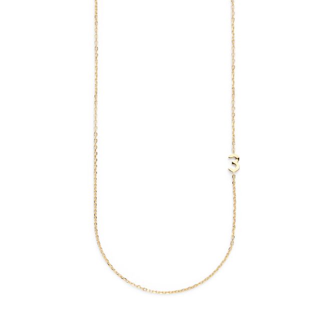 Hovedbilde Big Number Necklace Gold - 40L - 3