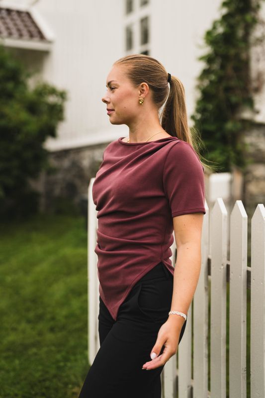 Rasmine Soft Blouse Wine 