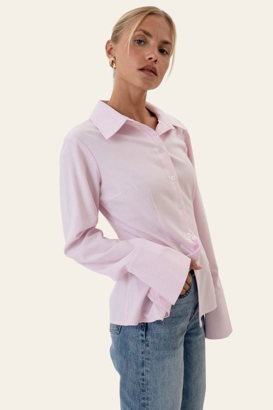 Siljeic Shirt Pink White Stripes
