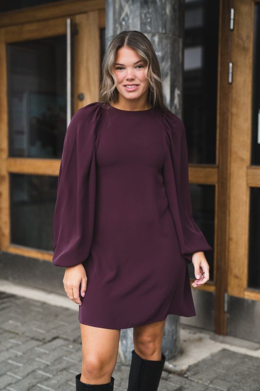 Valeria Crepe Dark Burgundy 
