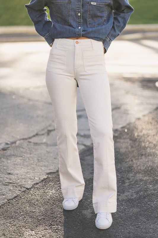 Flare Worn White 