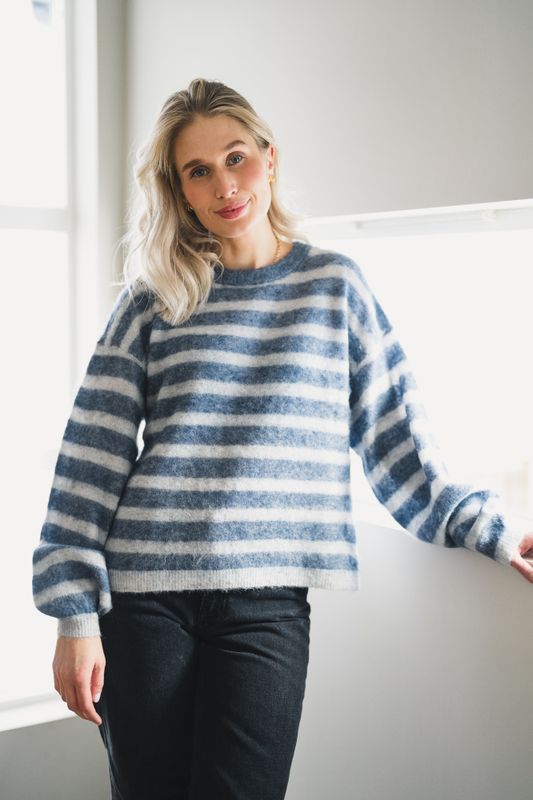 Nenybay Sweater Polar Melange Striped Tornado Melange 