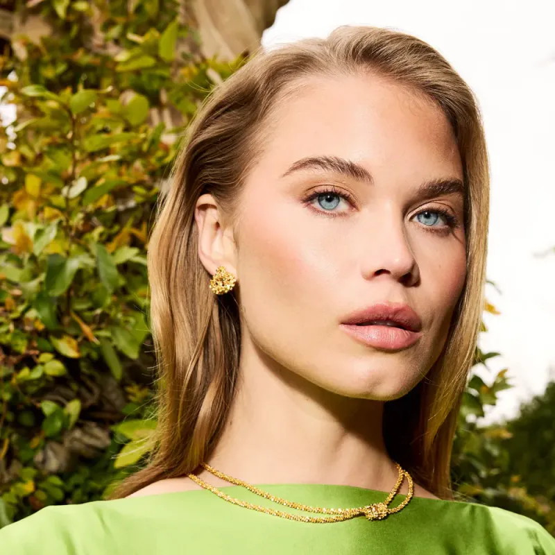 Mini Gemma Earrings Gold 
