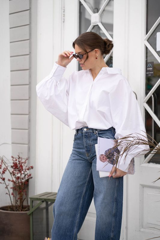 Muse Poplin Shirt Optical White 