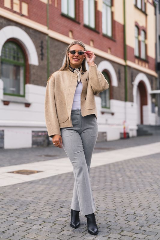 Clara 826 Mid Grey Melange Ankle 
