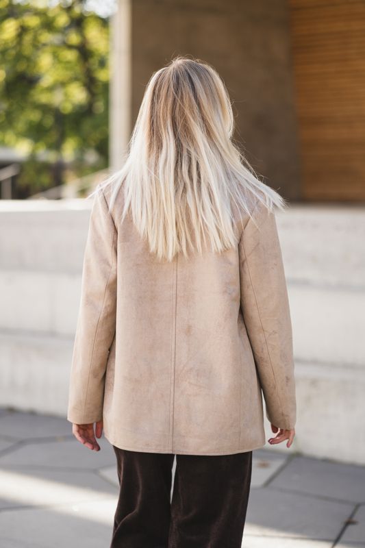 Namy Imitated Suede Blazer Sand 