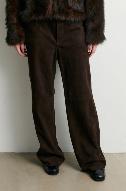 Zonie Suede Jeans Demitasse