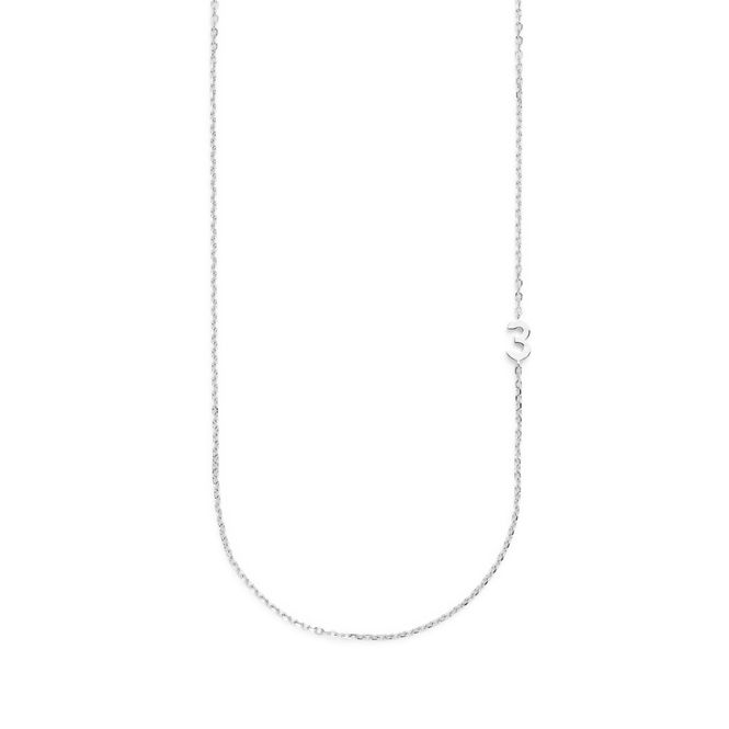 Hovedbilde Big Number Necklace Silver - 40L - 3