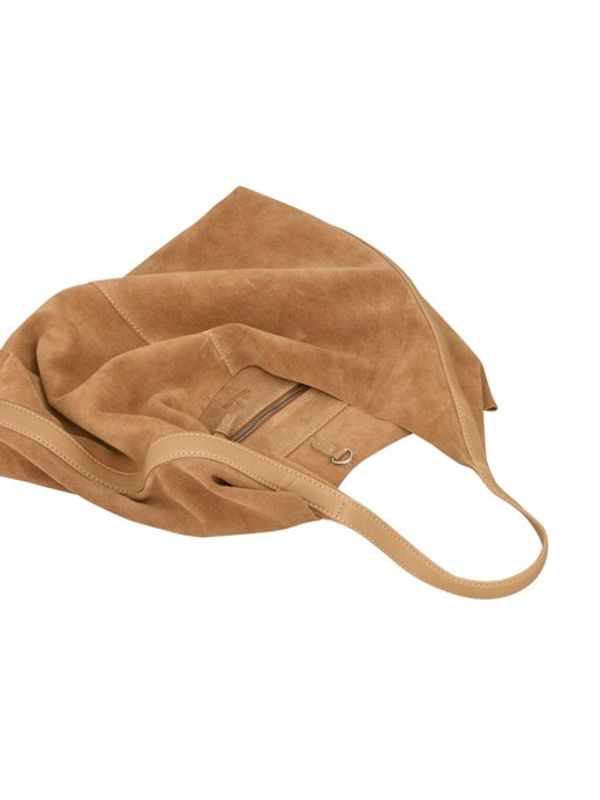 Suede Siena Bag Almond Brown