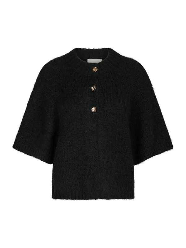 Benuta Fluffy Knit Cardigan Black 