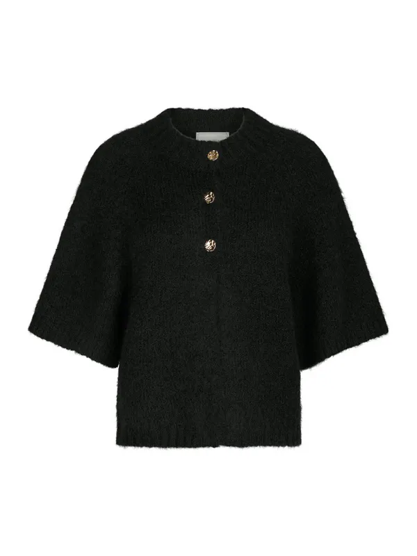 Benuta Fluffy Knit Cardigan Black 
