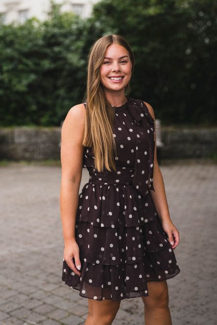 Hovedbilde May Big Dot Dress Brown 