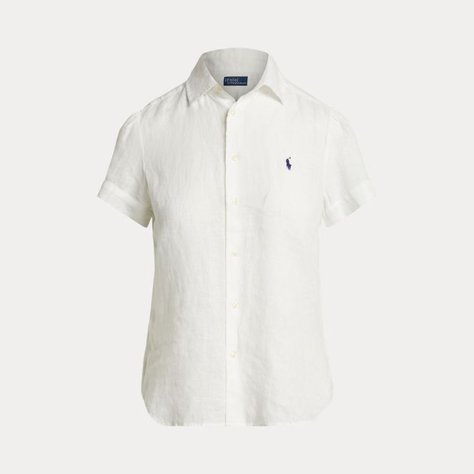 Hovedbilde Linen Short Sleeve Shirt Classic Oxford White 