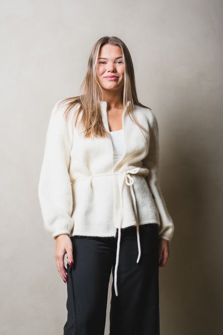 Hovedbilde Fredrikke Chunky Cardigan Bright White 