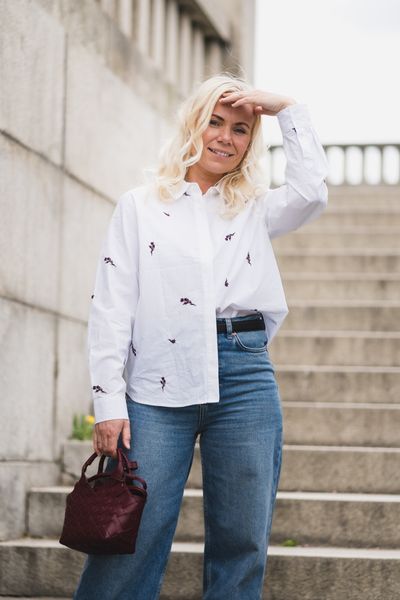 Hovedbilde Maja Shirt EMB White/Flower 