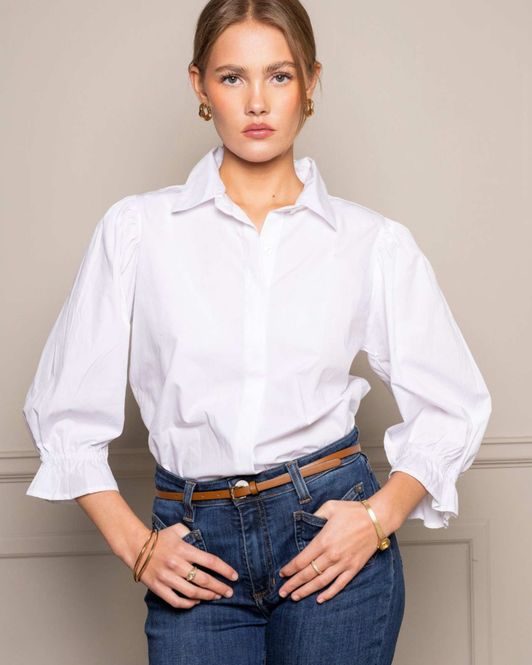 Hovedbilde Amy Blouse Sugar White Poplin
