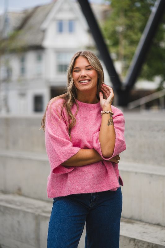 Guni Tee Pink Carnation Melange  