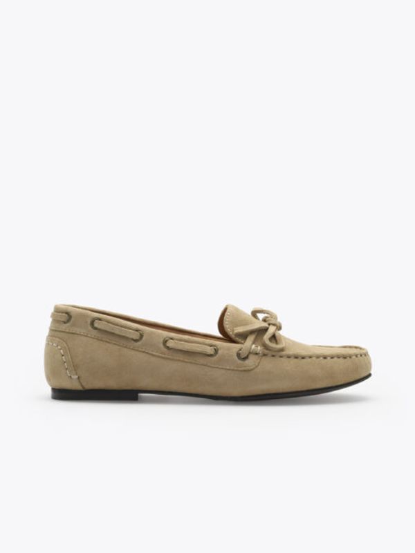 Nara Loafer Suede Taupe 