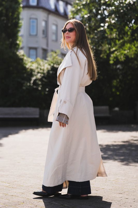 Atari Oversized Trenchcoat Dove White