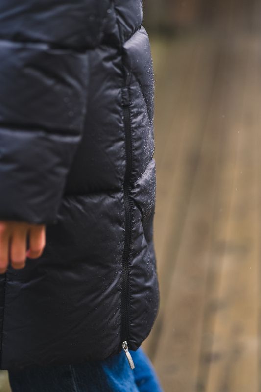 Janet Hooded Down Jacket Black 