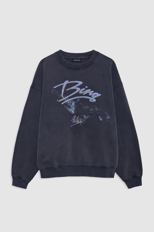 Spencer Sweatshirt Eagle Washed Black 