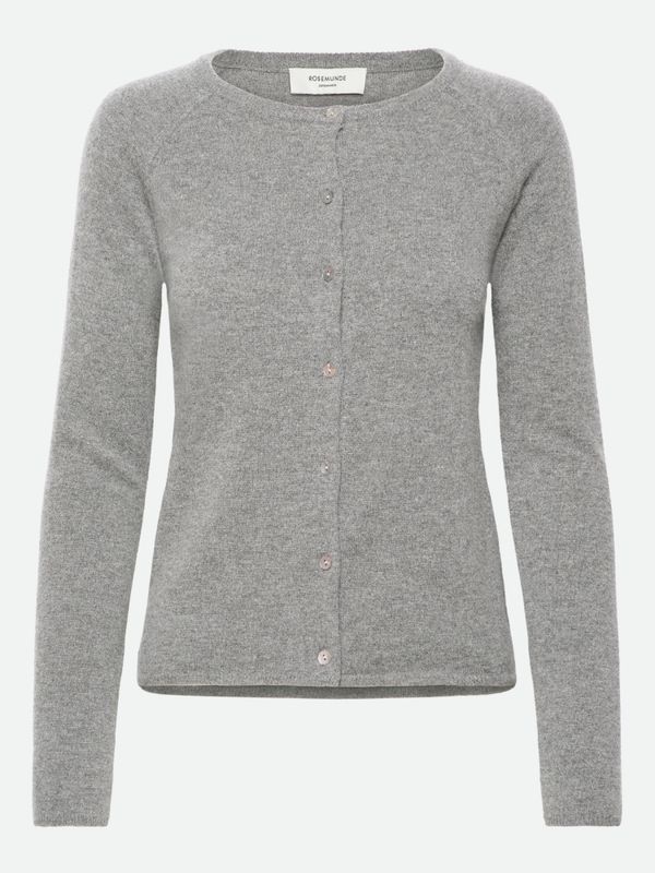 Laica LS O-Neck Raglan Cardigan Light Grey Melange 