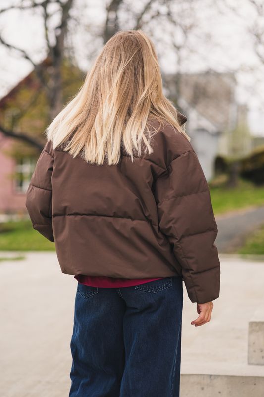 Pavine Down Short Jacket Hot Fudge 
