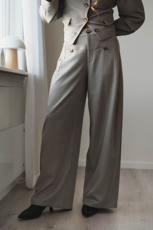 Massie Structure Pants Warm Grey 