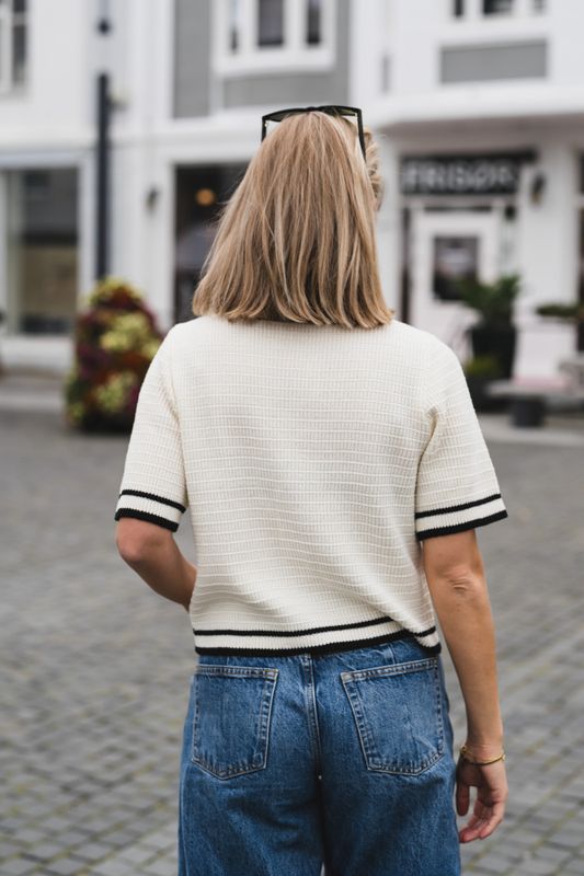 Klomi SS Knit Cardigan Pristine 