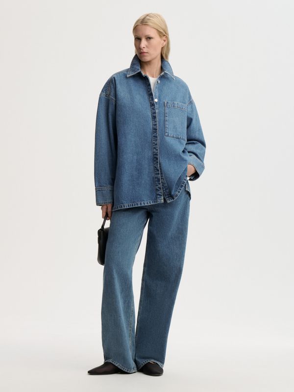 Dea Denim Shirt Mid Denim Blue 